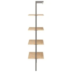 VidaXL - Wandrek Met 4 Schappen - Lichtbruin - Bewerkt Hout - 64 X 35 X 152.5 Cm 12 VidaXL - Wandrek Met 4 Schappen - Lichtbruin - Bewerkt Hout - 64 X 35 X 152.5 Cm -Leenbakker Winkel 4ab5192ef36e47ad8cdcce6769230cef