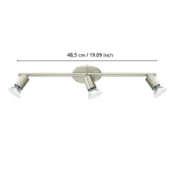 EGLO Buzz-Led Opbouwspot - LED - 48.5 Cm - Nikkelmat -Leenbakker Winkel 4ab6762d3e774245a97e715fcce6f965