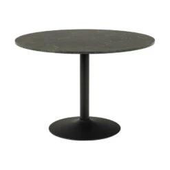 Sohome Ronde Eettafel Eboney - Marmerprint - Ø110cm - Zwart -Leenbakker Winkel 4beee37797a14020ba9aef07abb01964