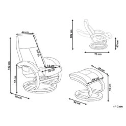 Beliani Massagestoel HERO - Zwart Polyester -Leenbakker Winkel 4cae1b3737794d71872ebe598776f6e2