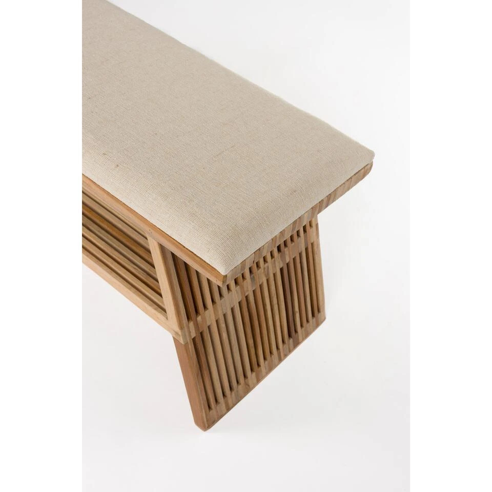 Housecraft Living Djia Bankje Teak Hout - Bruin 4 Housecraft Living Djia Bankje Teak Hout - Bruin - Afbeelding 4