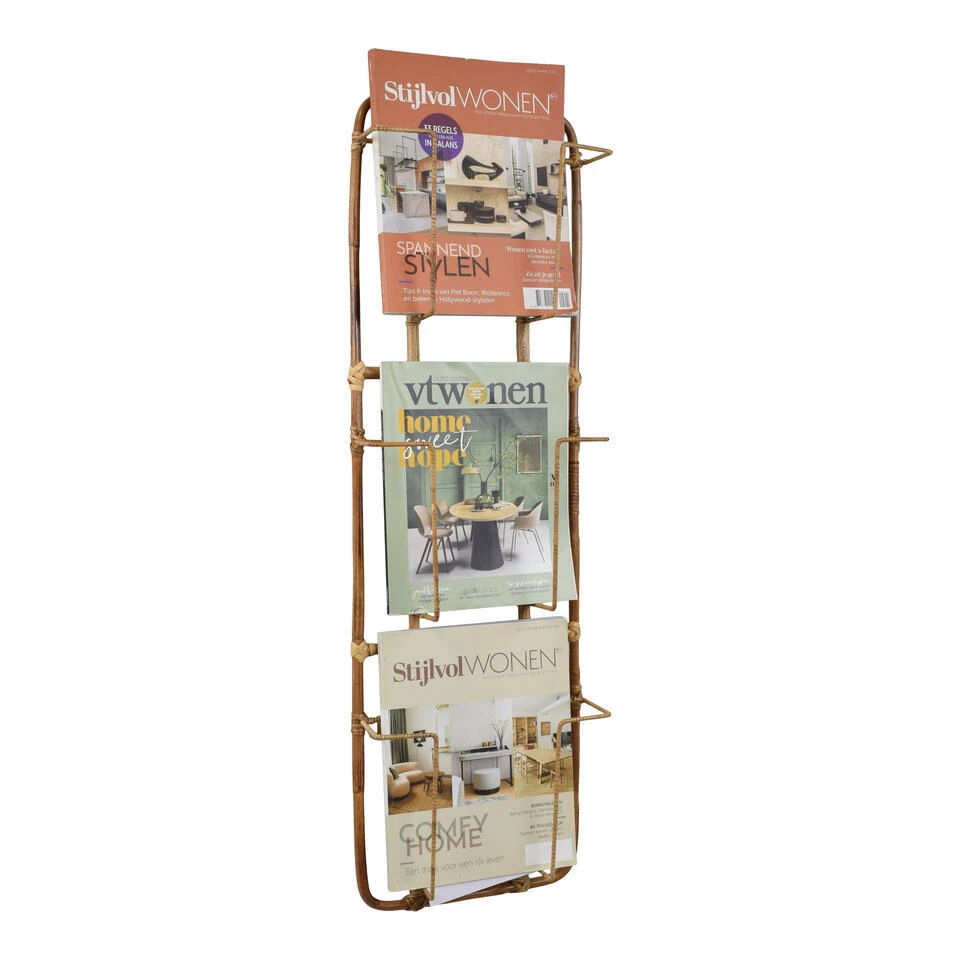 LOFT42 Bamboe Tijdschriftenrek Large - Bruin - 96x30x10 2 LOFT42 Bamboe Tijdschriftenrek Large - Bruin - 96x30x10 - Afbeelding 2