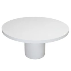 Tuintafel Rond 120cm - Wit Eco Composiet - Betonlook - Eden -Leenbakker Winkel 4fd3403e01f84ab1b491ce461976361b 1