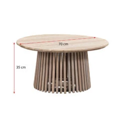 Bijzettafel Saône - Acacia/greywash - 35xØ70 Cm 9 Bijzettafel Saône - Acacia/greywash - 35xØ70 Cm -Leenbakker Winkel 50153058 9096