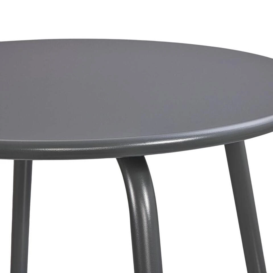 Bijzettafel Montreal - Antraciet/metaal - 45xØ45 Cm 2 Bijzettafel Montreal - Antraciet/metaal - 45xØ45 Cm - Afbeelding 2