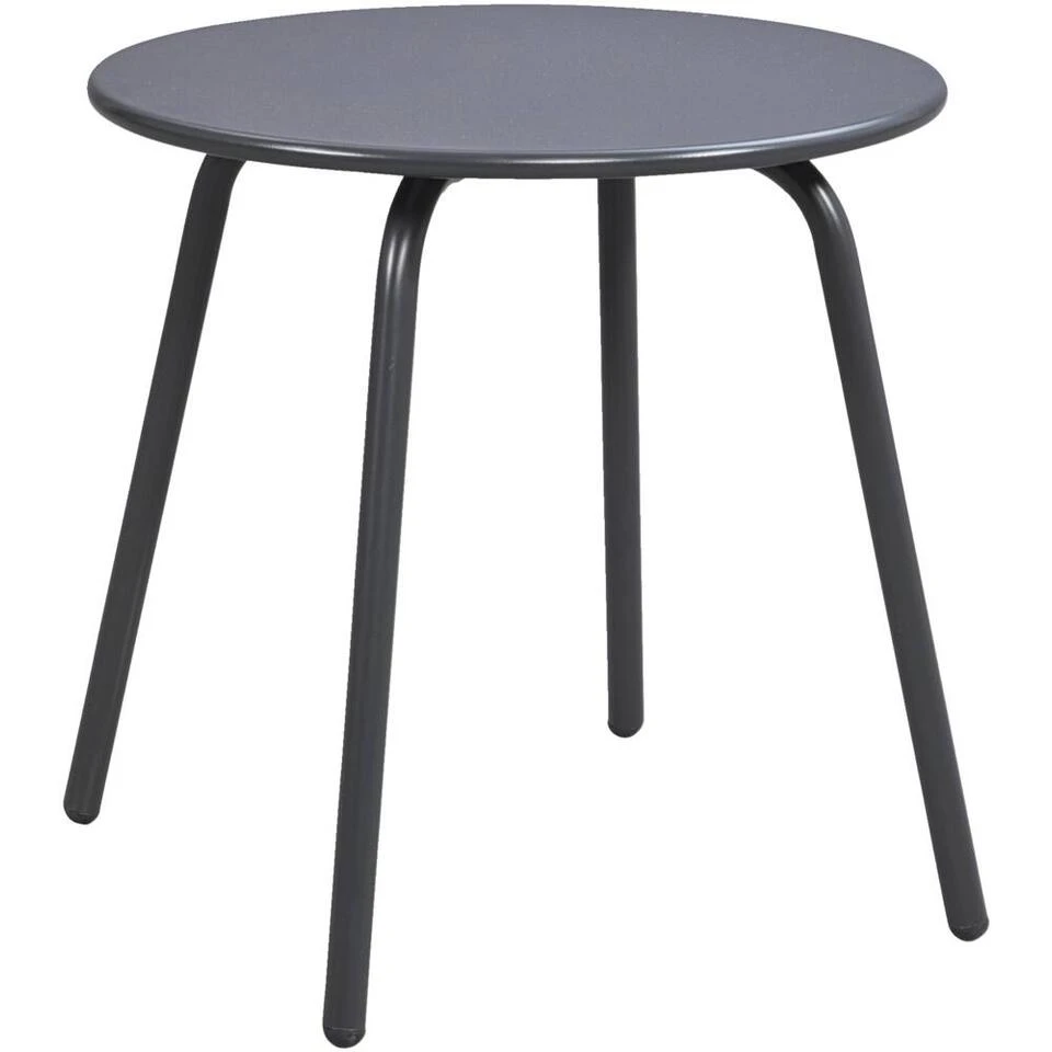 Bijzettafel Montreal - Antraciet/metaal - 45xØ45 Cm 1 Bijzettafel Montreal - Antraciet/metaal - 45xØ45 Cm