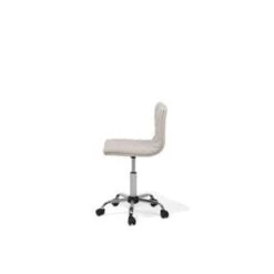 Beliani Bureaustoel ORLANDO - Beige Polyester -Leenbakker Winkel 504f35a708b64ee7b77cc693eb079b9e