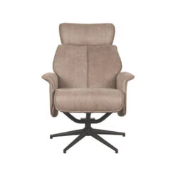 LABEL51 Fauteuil Verdal - Taupe - Micro Suede - 79x77x109 Cm -Leenbakker Winkel 535211a8598241adb3e6dc4c4cc6205a