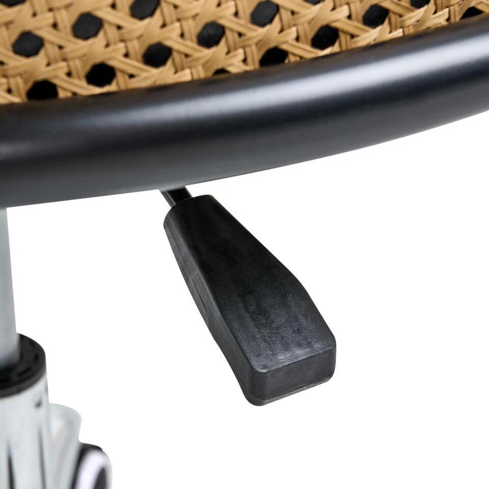 BALTIMORE - Bureaustoel - Zwart - Kunstleer 9 BALTIMORE - Bureaustoel - Zwart - Kunstleer - Afbeelding 9