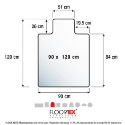 Vloerbeschermer Met Uitsparing - Antistatisch PVC - Harde Vloer - 90x120 Cm -Leenbakker Winkel 541e8bba303d4f0cb6dab66c54e52baf 1