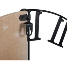 Merkloos Ostaria Wandklok/muur Klok - D50 Cm - Metaal/hout - Naturel/zwart -Leenbakker Winkel 55a0155763d44ef2a8bac2ce0a81467b