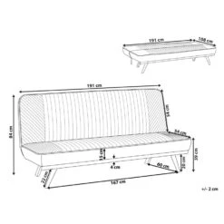 KALFAFELL - Slaapbank - Zwart - Polyester -Leenbakker Winkel 55cf19b7fb5a4d56bfef9c0d1da4d3fd 1
