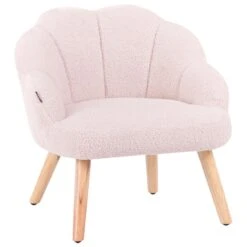 MILAND - Kinderfauteuil - Pastelroze - Bouclé -Leenbakker Winkel 5752e64645c747a4b8e636723e4868a4