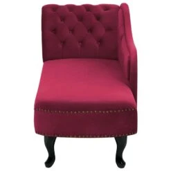 NIMES - Chaise Longue - Rood - Linkerzijde - Fluweel -Leenbakker Winkel 5753cd009445448bb45f0903bd1d377d
