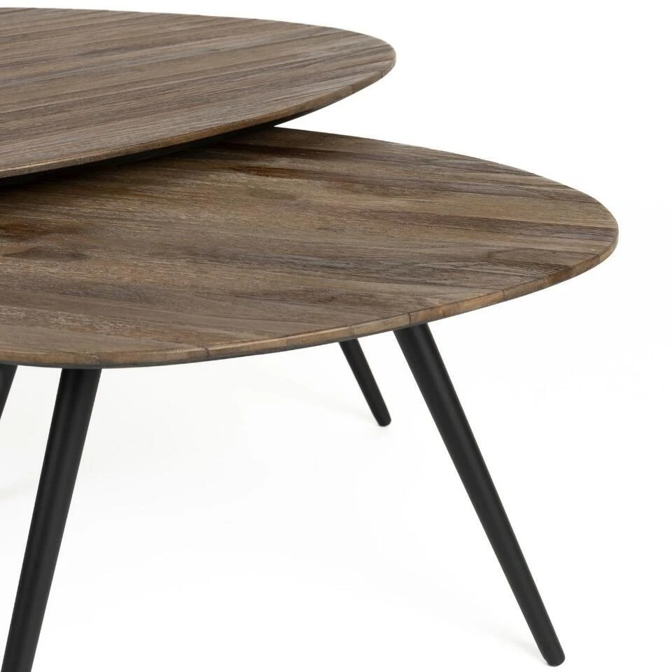 Puur - Dion Bijzettafelset (Set Van 2) 2 Puur - Dion Bijzettafelset (Set Van 2) - Afbeelding 2