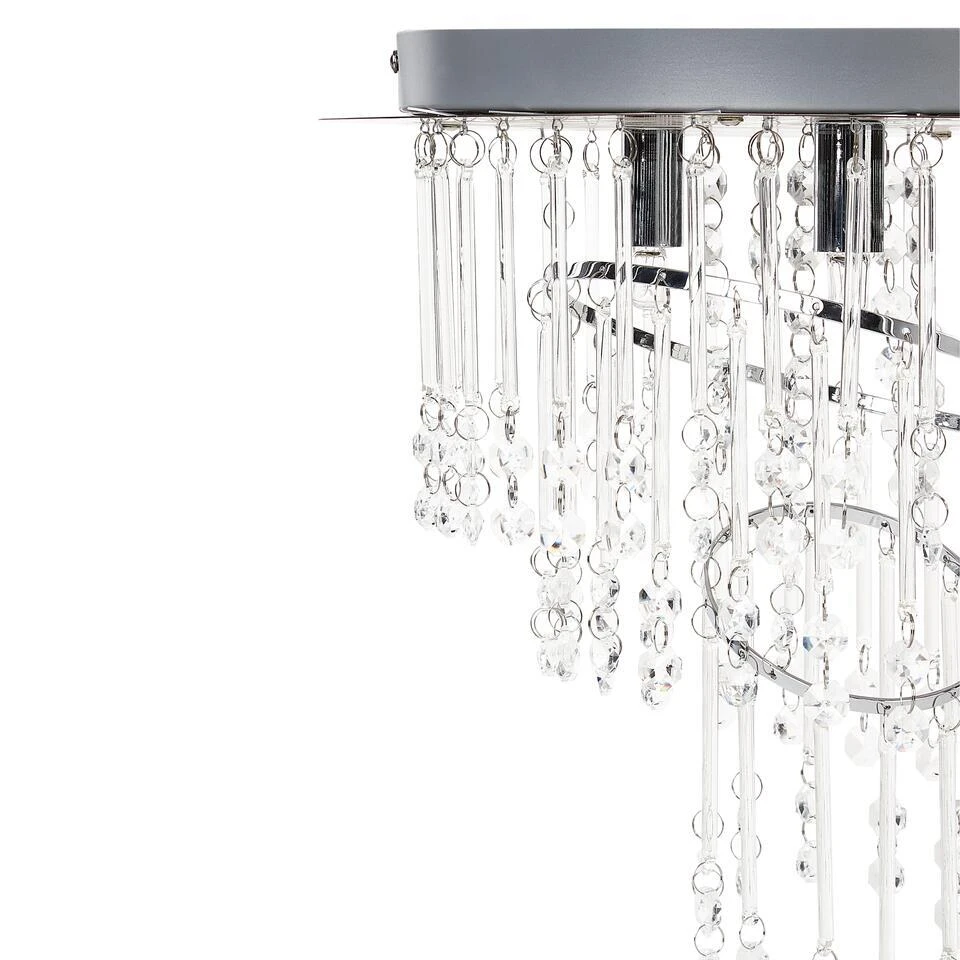 ESMELLE - Kroonluchter - Zilver - ⌀ 45 Cm - Kristal 6 ESMELLE - Kroonluchter - Zilver - ⌀ 45 Cm - Kristal - Afbeelding 6