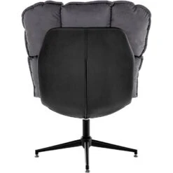 Pilou - Fauteuil Met Hocker In Fluweel In Antraciet -Leenbakker Winkel 57c795866f8e46e3a69af8f573a97e96
