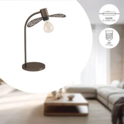 EGLO Swaby Tafellamp - E27 - 46.5 Cm - Brons -Leenbakker Winkel 57f553548a5b40e093e8843c9cf27a8b