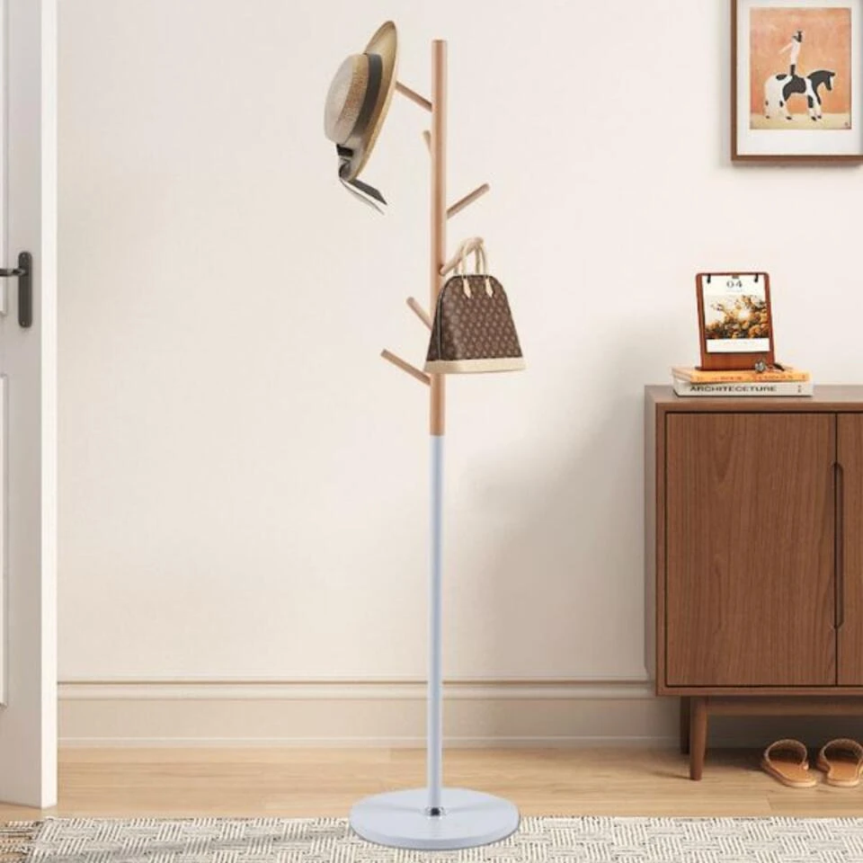 Rousseau Staande Kapstok Viola - Ø37 X 172 Cm - Beukenhout / Metaal 3 Rousseau Staande Kapstok Viola - Ø37 X 172 Cm - Beukenhout / Metaal - Afbeelding 3