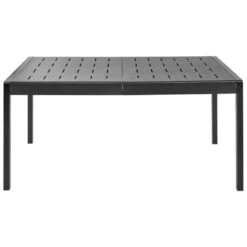 BARTICA - Tuintafel - Zwart - 154 X 84 Cm - Synthetisch Materiaal -Leenbakker Winkel 592067fb9ddb4f2f94149acecc1b6d24