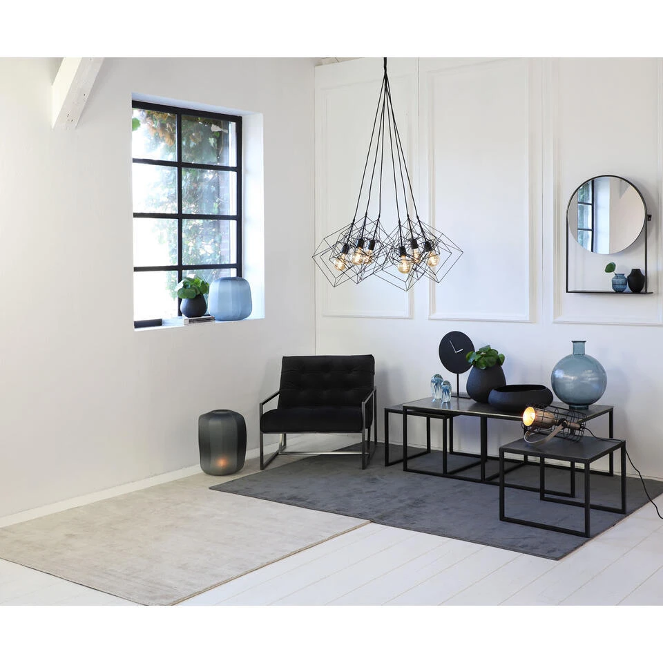 Tafelklok Waiwo - Mat Zwart - Ø30x45 Cm 2 Tafelklok Waiwo - Mat Zwart - Ø30x45 Cm - Afbeelding 2