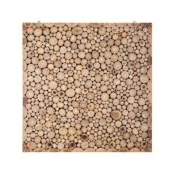 Beliani Wanddecoratie TWIG - Lichte Houtkleur Teakhout -Leenbakker Winkel 5af055af7e1746f48f8b210febb893fc