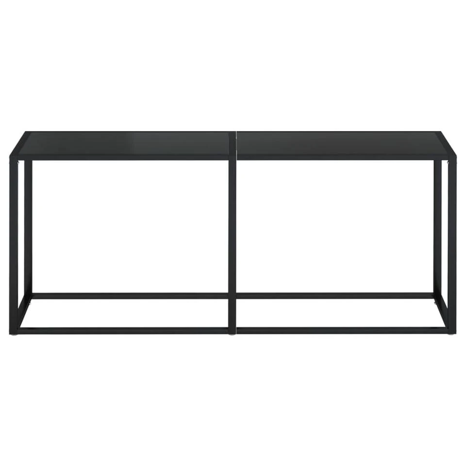 VidaXL Wandtafel 180x35x75,5 Cm Gehard Glas Zwart 3 VidaXL Wandtafel 180x35x75,5 Cm Gehard Glas Zwart - Afbeelding 3