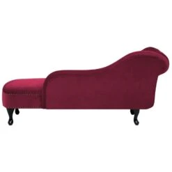 NIMES - Chaise Longue - Rood - Linkerzijde - Fluweel -Leenbakker Winkel 5ba87ceb92ae49a6b74d11b255bc587e
