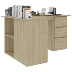 VidaXL - Hoekbureau - Bruin - Bewerkt Hout -Leenbakker Winkel 5c5de866ea3844079027a6d88039de7a