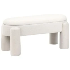 OAKLEY - Opbergbankje - Off-white - Bouclé -Leenbakker Winkel 5d6874c2418d4094a9d5a988f5c62569