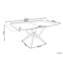 ANSELL - Uitschuifbare Eettafel - Lichtbruin - MDF -Leenbakker Winkel 5e6747e0643c4a178b676ce2b7fcc93b
