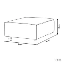 ARDAL - Ottomaan - Lichtgrijs - Polyester -Leenbakker Winkel 5ea27062bfb24c82b0b28ce5ee5bd62f