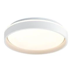 Plafonniere Claus LED - Wit Metaal/kunststof - 7,5xØ39 Cm