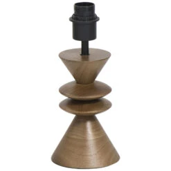 Lampvoet Timber Bruin E27 - 30x13x13 Cm