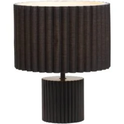 Lampvoet Riv - Zwart Hout - E27 - 21xØ12 Cm -Leenbakker Winkel 60305053 0102
