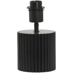 Lampvoet Riv - Zwart Hout - E27 - 21xØ12 Cm