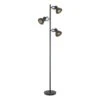 Vloerlamp Riga 3-spot - Zwart Metaal - 152xØ22 Cm