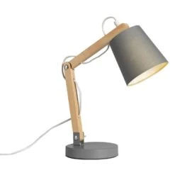 Bureaulamp Olaf - Grijs - 40xØ14cm