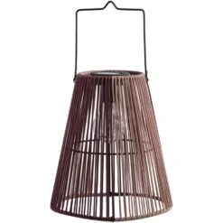 Solar Lantaarn Zef - Roze/paars - 24,5xØ22 Cm