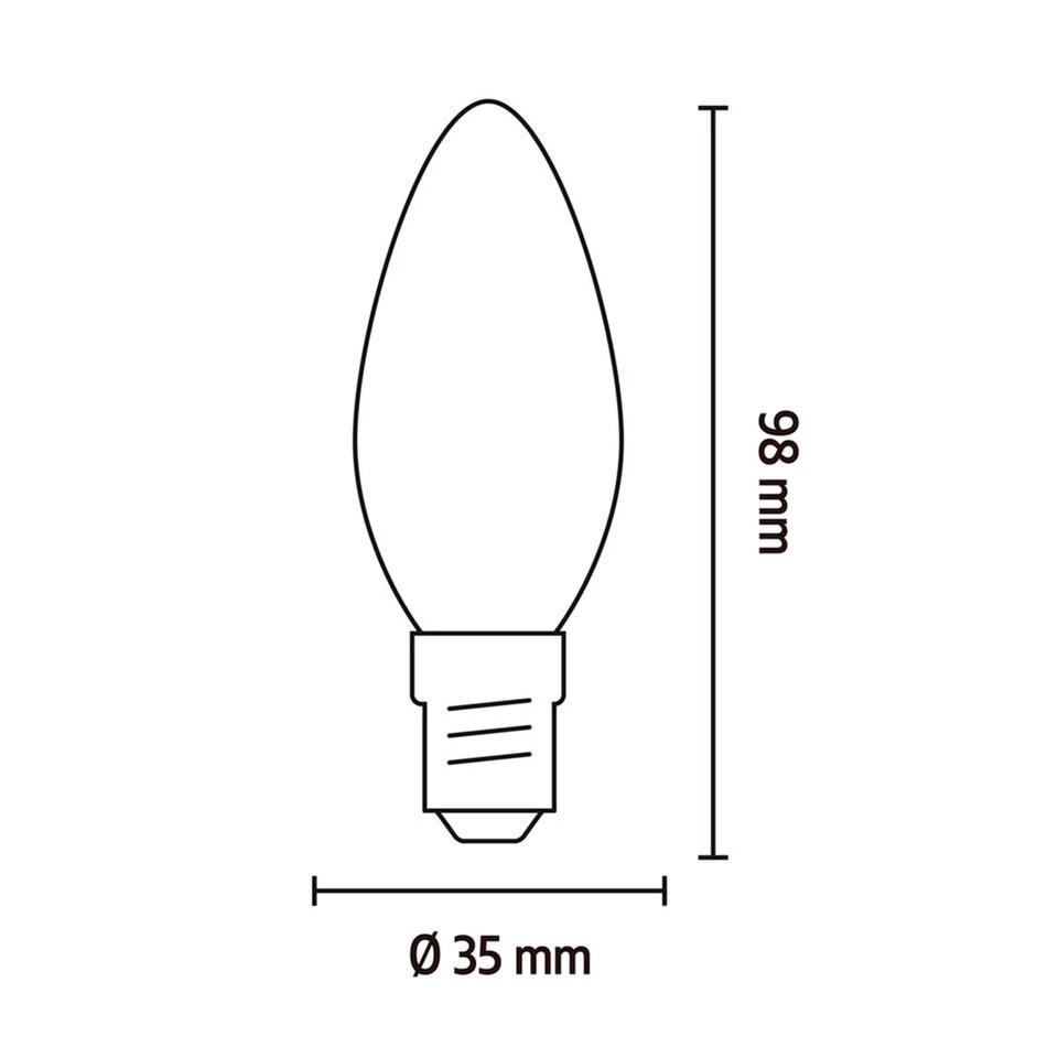 Calex Smart LED-kaarslamp RGB - Wit - 5W 4 Calex Smart LED-kaarslamp RGB - Wit - 5W - Afbeelding 4