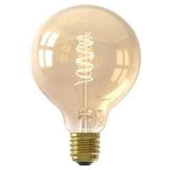 LED Globelamp Dimbaar - Goudkleur - E27 - 5.5W