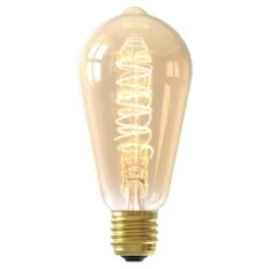 LED Rustieklamp Dimbaar - Goud - E27 - 5.5W