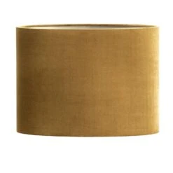 Kap Ovaal - Lichtbruin Velours - 28,5x38x17,5 Cm