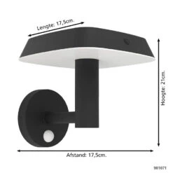EGLO Dreoli Solar Wandlamp - LED - 21 Cm - Zwart/Wit 11 EGLO Dreoli Solar Wandlamp - LED - 21 Cm - Zwart/Wit -Leenbakker Winkel 615cfe16254b45519ef903cb85c52a6b