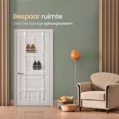 O'DADDY Hangend Schoenenrek Deur - Geschikt Voor Opdek En Stompe Deuren - Wit -Leenbakker Winkel 61d1bb17e68a400cb9ddf839aa578dd7