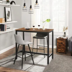 Merkloos Hoge Bartafel: 120 X 125 Cm - Vintage Bruin Zwart -Leenbakker Winkel 62ccb0df497442238cb7e08137ebfcbf