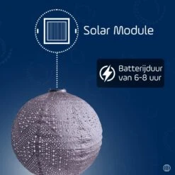 LUMIZ Solar Lampion Verso Rond - 40 Cm - Paars -Leenbakker Winkel 632699dc4bfa42b3bdcdb92170049e8b