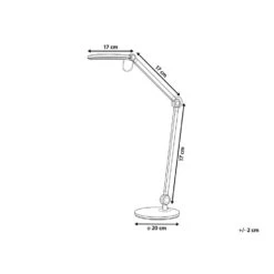 Beliani Bureaulamp ERIDANUS - Zwart Aluminium -Leenbakker Winkel 634e1d5d93ff4fa8a44554a7f6c33b8f
