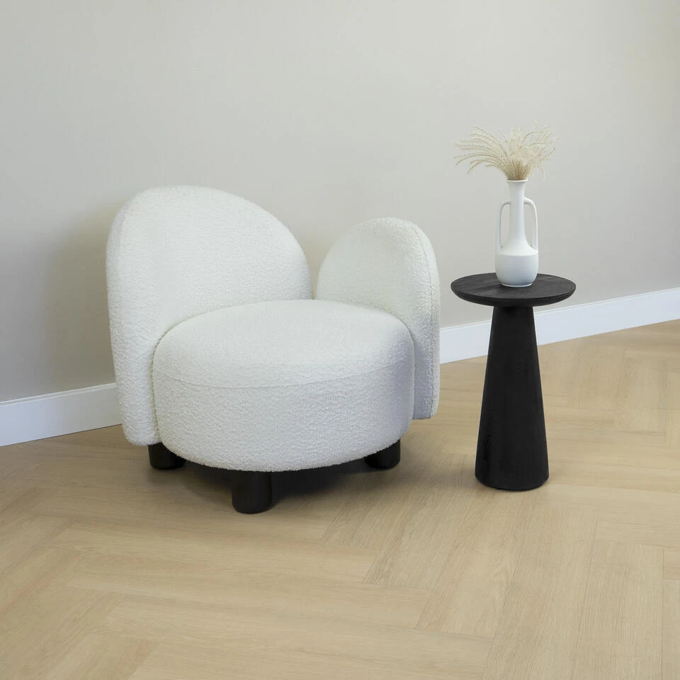 Lewis & Loft Bijzettafel Laci - FSC® - ø30 Cm - Gezandstraald Zwart 2 Lewis & Loft Bijzettafel Laci - FSC® - ø30 Cm - Gezandstraald Zwart - Afbeelding 2