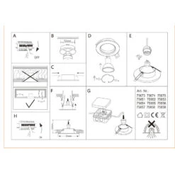 EGLO Agulo Inbouwspot - 7x - Ø86 - GU10 - Wit -Leenbakker Winkel 64362f77889f466f921beb1b1cb56e09